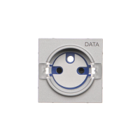 Pokrywa gniazda wtyczkowego pojedynczego z kluczem DATA do: SGZ1CM/ SGZ1M, Aluminium mat Simon 55 | TGD1ZP/143 Kontakt Simon