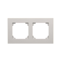 Ramka 2-krotna LINE, Aluminium mat Simon 55 | TR2/143 Kontakt Simon