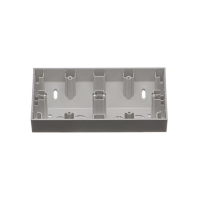 Puszka natynkowa narożna 2-krotna do ramek LINE/DUO, Aluminium mat Simon 55 | TPNR2/143 Kontakt Simon