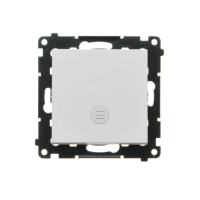 Łącznik jednobiegunowy z podświetl.LED (moduł) 10AX 250V, szybkozłącza, Jasnoszary mat Simon 55 | TW1L.01/114 Kontakt Simon