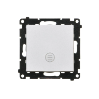 Łącznik jednobiegunowy z podświetleniem LED (moduł) 10AX, 250V, szybkozłącza, Aluminium mat Simon 55 | TW1L.01/143 Kontakt Simon