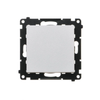 Łącznik schodowy bez piktogramu (moduł) 10 AX, 250 V~, szybkozłącza, Aluminium mat Simon 55 | TW6.01/X/143 Kontakt Simon