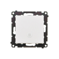 Łącznik schodowy z podświetleniem LED (moduł) 10AX 250V, szybkozłącza, Biały mat Simon 55 | TW6L.01/X/111 Kontakt Simon