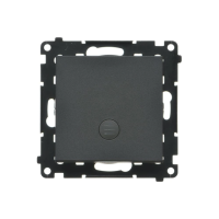 Łącznik schodowy z podświetleniem LED (moduł) 10AX 250V, szybkozłącza, Czarny mat Simon 55 | TW6L.01/X/149 Kontakt Simon