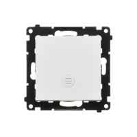 Łącznik krzyżowy z podświetleniem LED – (moduł) 10AX 250V, szybkozłącza, Biały mat Simon 55 | TW7L.01/X/111 Kontakt Simon