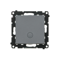 Przycisk „dzwonek” z podświetleniem LED (moduł) 10 AX, 250 V~, szybkozłącza, Grafitowy mat Simon 55 | TD1L.01/116 Kontakt Simon