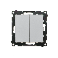 Przycisk poczwórny (moduł) 10 AXm, 250 V~, szybkozłącza, Aluminium mat Simon 55 | TP4.01/143 Kontakt Simon