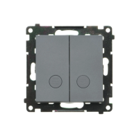 Łącznik świecznikowy z podświetl LED (moduł) 10AX 250V, szybkozłącza, Grafitowy mat Simon 55 | TW5L2.01/116 Kontakt Simon