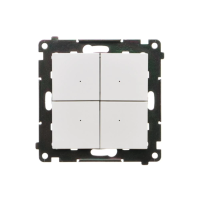 Łącznik/przycisk 4-krotny elektroniczny (moduł), Biały mat Simon 55 | TEW4.01/111 Kontakt Simon