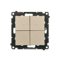 Łącznik/przycisk 4-krotny elektroniczny (moduł), Szampański mat Simon 55 | TEW4.01/144 Kontakt Simon