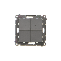 Łącznik/przycisk 4-krotny elektroniczny (moduł), Czarny mat Simon 55 | TEW4.01/149 Kontakt Simon