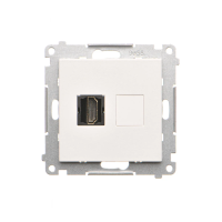Gniazdo HDMI (moduł), Biały mat Simon 55 | TGHDMI.01/111 Kontakt Simon