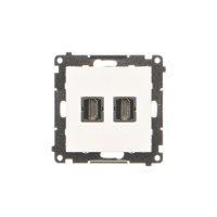 Gniazdo HDMI podwójne (moduł), Biały mat Simon 55 | TGHDMI2.01/111 Kontakt Simon