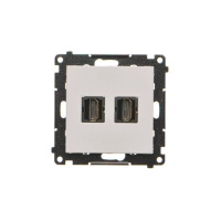 Gniazdo HDMI podwójne (moduł), Jasnoszary mat Simon 55 | TGHDMI2.01/114 Kontakt Simon