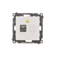 Gniazdo światłowodowe / optyczne pojedyncze SC/APC (moduł), Jasnoszary mat Simon 55 | TGS1.01/114 Kontakt Simon