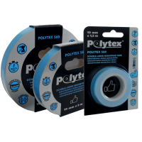 Taśma dwustronnie przylepna POLYTEX 560 19mmx1,5m piankowa, montażowa gr.1,1mm biała | PB-5601105-0019001 Anticor