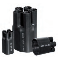 Palczatka termokurczliwa pięciopalczasta, AK5 10-16 czarna (1szt) | TKP5K042171203C1 Radpol