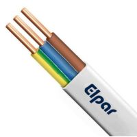 Przewód bezhalogenowy HDHp-J 3x2,5 żo 450/750V płaski B2ca BĘBEN | 5901854435398-B Elpar