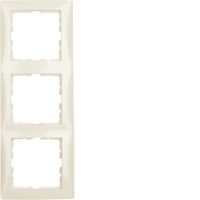 Ramka potrójna, kremowy, połysk, S.1 | 10138982 Hager