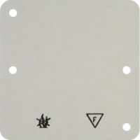 Płytka denka samogasnąca 1-krotna, kremowy, n/t | 102112 Hager