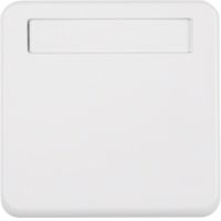 Pierścień oddzielający z pokrywą i polem opisowym, biały, IP44 | 102259 Hager