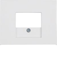 Płytka czołowa do gniazda głośnikowego i gniazda ładowania USB, biały, K.1 | 10357009 Hager