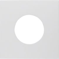 Płytka czołowa do łącznika i sygnalizatora świetlnego E10, biały, S.1/B.3/B.7 | 11241909 Hager