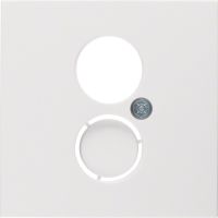 Płytka czołowa do gniazda głośnikowego i przyłączy miniaturowych, biały, połysk, B.x/S.1 | 11968989 Hager