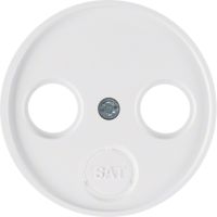 Płytka czołowa do gniazda antenowego 2- i 3-wyjściowego, biały, połysk, R.x | 12032089 Hager