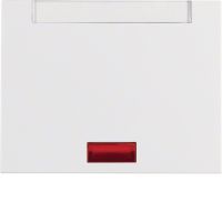 Klawisz z 5 dołączonymi soczewkami i polem opisowym do łącznika 1-klawiszowego, biały, K.1 | 14157109 Hager