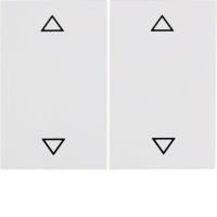 Klawisze z nadrukiem symbolu "strzałki" do łącznika 2-klawiszowego, biały, K.1 | 14357209 Hager