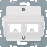 Płytka czołowa do 1 lub 2 modułów pojedynczych Reichle&De-Massari, biały, B.3/B.7 | 14721909 Hager