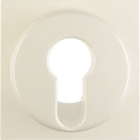 Płytka czołowa do łącznika na klucz, kremowy, połysk, B.Kwadrat/S.1 | 15078982 Hager