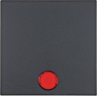 Klawisz z 5 dołączonymi soczewkami do łącznika 1-klawiszowego, antracyt mat, B.x | 16211606 Hager