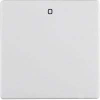 Klawisz z nadrukiem "0" do łącznika 1-klawiszowego, biały, aksamit, Q.x | 16226089 Hager