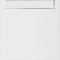 Klawisz z polem opisowym do łącznika 1-klawiszowego, biały, S.1/B.3/B.7 | 16261909 Hager