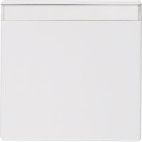 Klawisz z polem opisowym do łącznika 1-klawiszowego, biały, aksamit, Q.x | 16266089 Hager