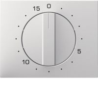 Płytka czołowa z pokrętłem do mechanicznego łącznika czasowego 0-15 min, biały, K.1 | 16347109 Hager