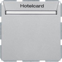 Łącznik przekaźnikowy na kartę hotelową, alu mat, lakierowany, B.Kwadrat | 16408984 Hager