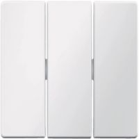 Klawisze do łącznika 3-klawiszowego, biały, aksamit, Q.x | 16656089 Hager