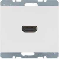Gniazdo HDMI, biały, połysk, K.1 | 3315427009 Hager