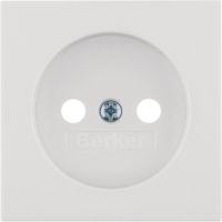 Płytka czołowa do gniazda bez uziemienia, biały, połysk, B.x | 3961038999 Hager