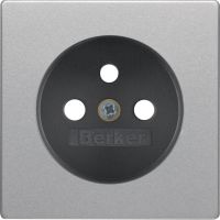 Płytka czołowa z przysłonami styków do gn. z uziem. alu aksamit, lakierowany, Q.x | 3965766084 Hager