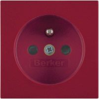 Płytka czołowa z przysłonami styków do gniazda z/u czerwony, połysk, B.x/S.1 | 3965768962 Hager