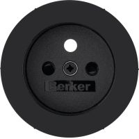 Płytka czołowa do gniazda z/u, czarny, połysk, R.classic | 3965792045 Hager