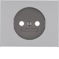 Płytka czołowa do gniazda bez uziemienia, alu, K.5 | 3967157003 Hager