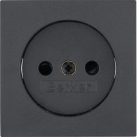 Płytka czołowa do gniazda bez uziemienia, antracyt, B.3/B.7 | 3967331606 Hager