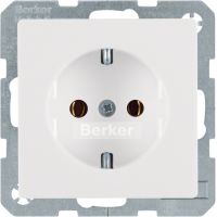 Gniazdo Schuko, biały, aksamit, Q.x | 41436089 Hager