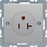 Gniazdo z/u standard USA/KANADA NEMA 5-20 R, z zaciskami srubowymi, alu aksamit, lakierowany, Q.x | 41686084 Hager