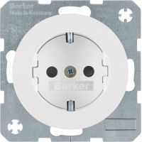Gniazdo Schuko, samozaciski, biały, połysk, R.1/R.3 | 47232089 Hager